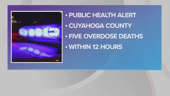 Cuyahoga County issues public health alert after 5 overdose deaths on Thursday