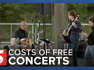 Free concert costs are on the rise here in Nashville. It's a hard reckoning.