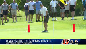 Cincinnati Bengals players 'chip for charity' at golf fundraiser