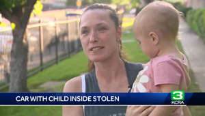 Woman speaks after man steals car with her child inside, Sacramento deputies say