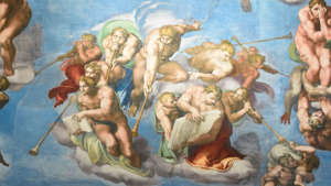 A detail of the Sistine Chapel frescoes. | SOPA Images/GettyImages