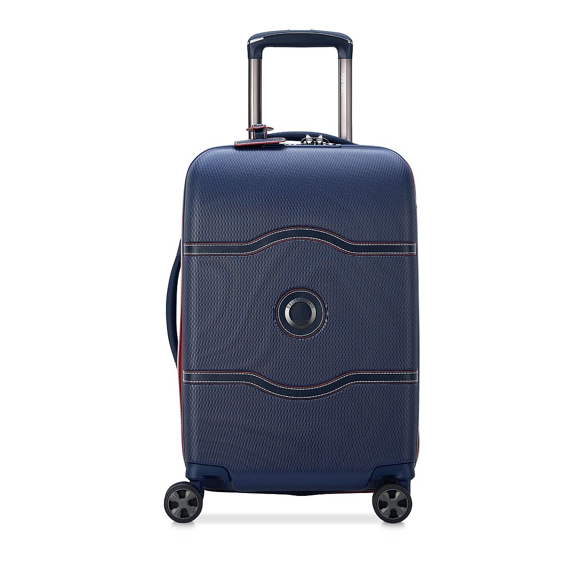 <p><strong>$299.99</strong></p><p>Polycarbonate with a vegan leather trim, Delsey's Chatelet Air Collection is a sophisticated select. The Dual Density double spinner wheels are extra quiet, and the patented zipper is three times more resistant than a standard one.</p>