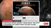 European Space Agency streams live images from Mars