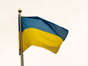 A Ukrainian flag.