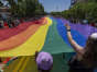 (Rick Egan | The Salt Lake Tribune) The Rainbow goes down 400 East in the Pride Parade, on Sunday, June 4, 2023.