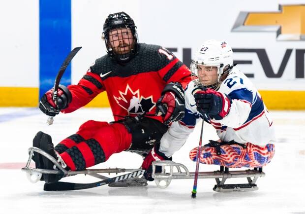 canada falls to u.s. in gold-medal game at para hockey worlds in moose jaw, sask.