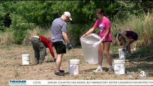 Multiple volunteer groups hold cleanup effort at Standing Bear Lake