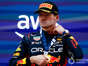 Max Verstappen, Red Bull Racing, 1st position, with his FIA medal