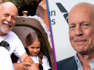 Bruce Willis ALL SMILES Riding Splash Mountain With Family