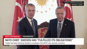 Stoltenberg: Sweden has ‘fulfilled its obligations’ for NATO accession