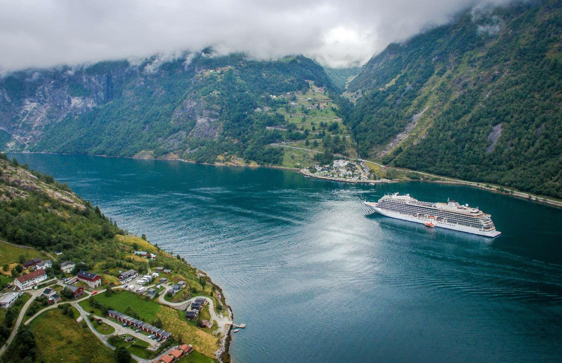 <p>Cruise guests will enjoy magnificent views of the UNESCO World Heritage-listed Geirangerfjord area as they head to the small cruise port. Lined by mountains and waterfalls, the fjord has a magical looking landscape and a very small village. Cruise lines offer excursions from the port, such as kayaking along the waterways, helicopter rides and hiking tours to amazing viewpoints like Eagle Bend and Dalsnibba mountain. Lines including Viking, Hurtigruten, Windstar, Silversea, HAL, Ponant, Celebrity and Cunard all have itineraries to the destination.</p>