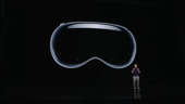 Apple CEO Tim Cook unveils Vision Pro, its new VR headset.