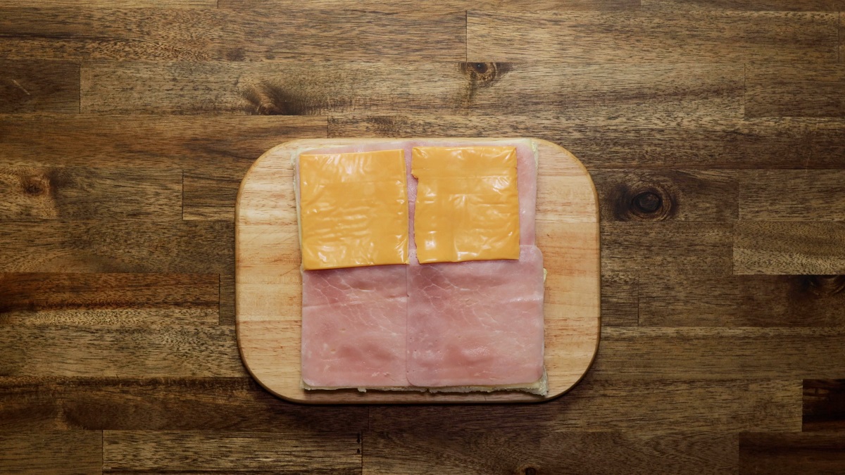 sandwichón de jamón, queso y chipotle paso a paso