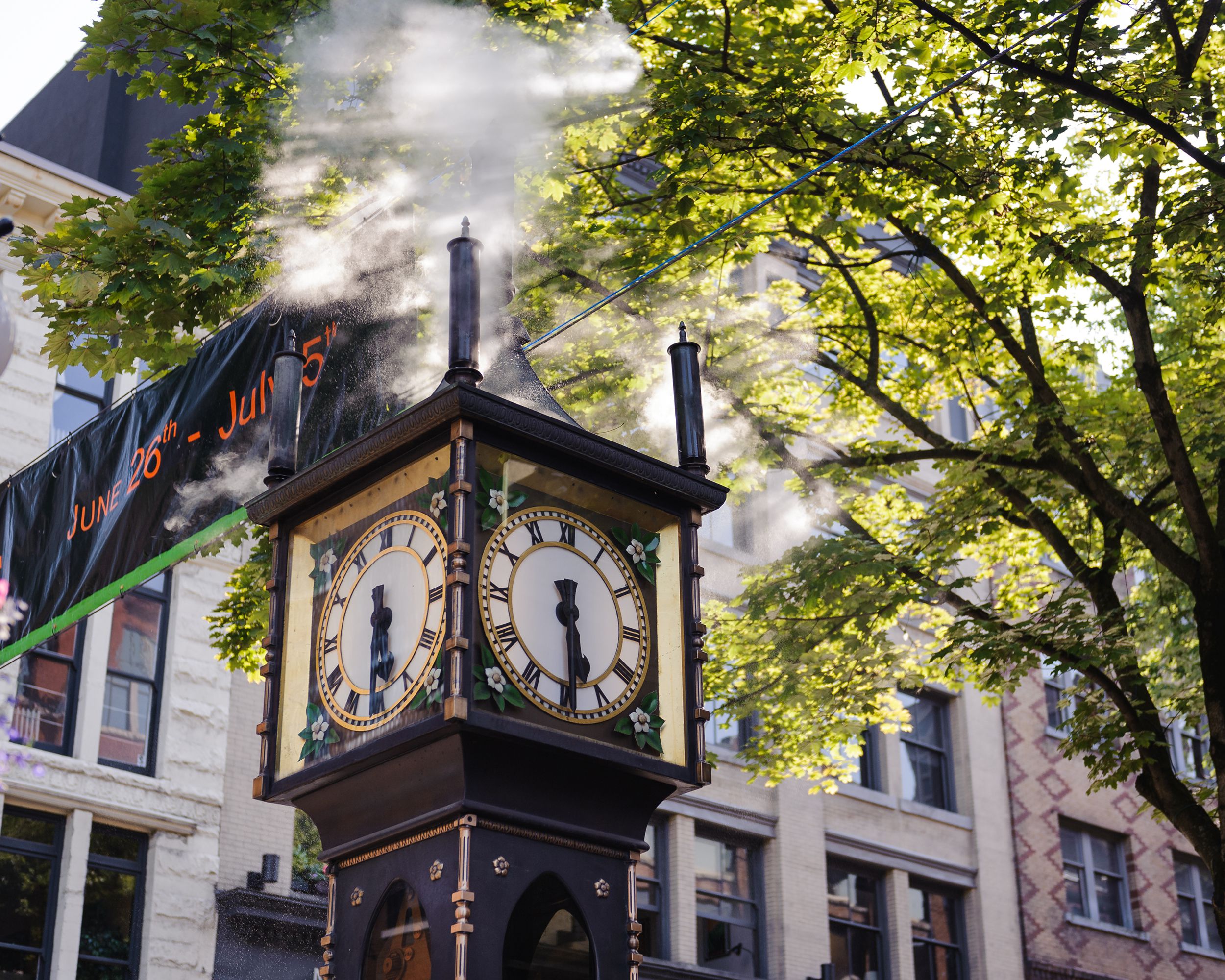 <p><strong>Vancouver, British Columbia</strong></p> <p>This old-fashioned steam clock seems like a quirky Vancouver charmer until you find out the truth: It's not exactly old, and there's a <a href="https://www.atlasobscura.com/places/steam-clock-gastown-vancouver">hidden electric motor</a> that keeps it working properly. "It was built in the 1970s, but has no historical relevance to any ancient clock, and is only partially powered by steam," says Claudia Laroye, a travel writer and Vancouver resident. "There are so many other fabulous Vancouver spots and places deserving of love and attention, like Granville Island or Stanley Park." The upshot here: You won't be out any cash if you decide to take a gander.</p>