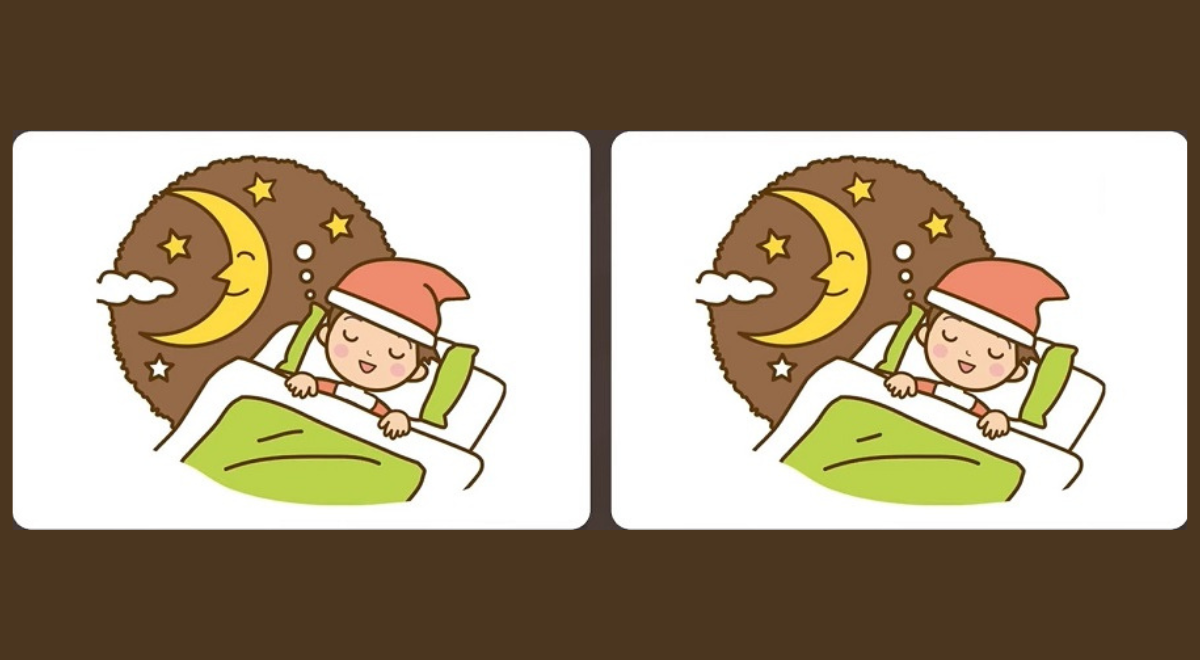 reto extremo: ¿encontrarás las 3 diferencias entre los niños durmiendo en 8 segundos?