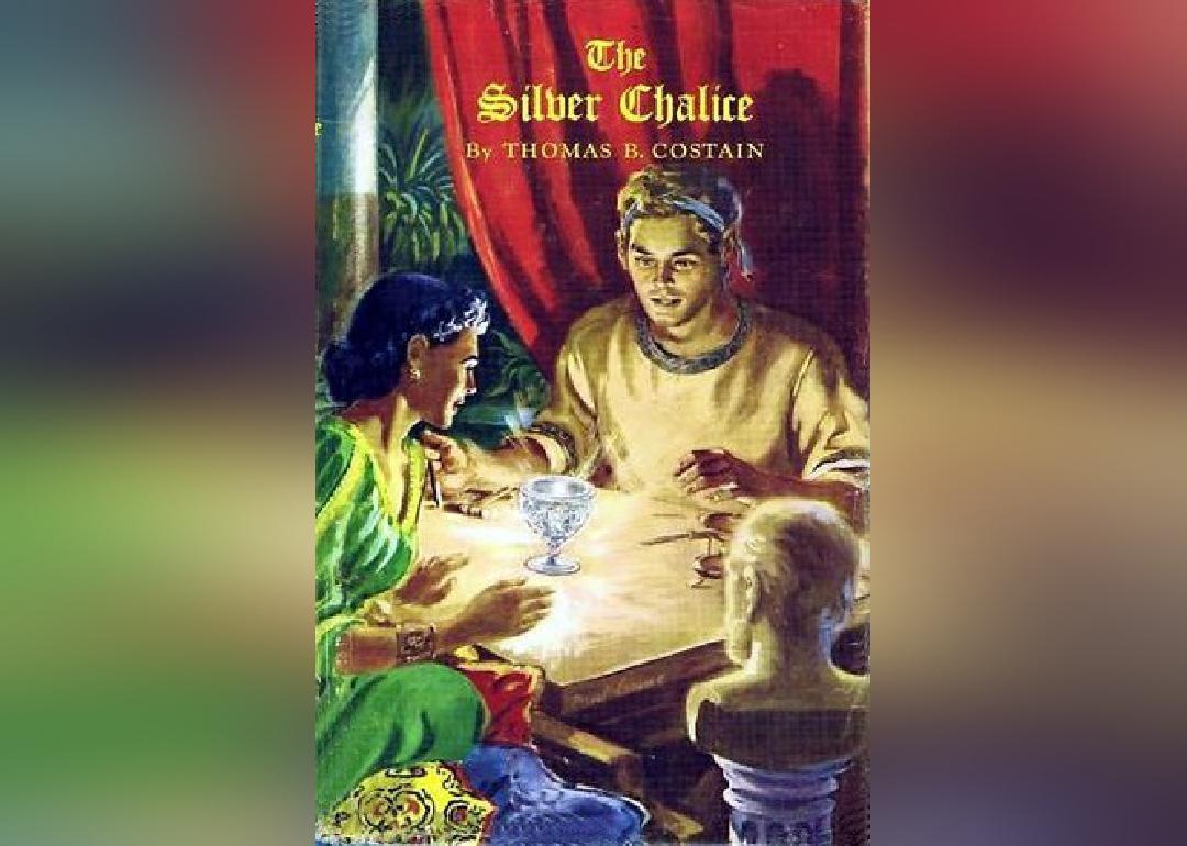 <p>"The Silver Chalice" is a historical novel that incorporates first-century biblical historical figures into a fictional story about how the silver chalice, holding the Holy Grail, is made. The actual archeological discovery of the silver chalice inspired it.</p>
