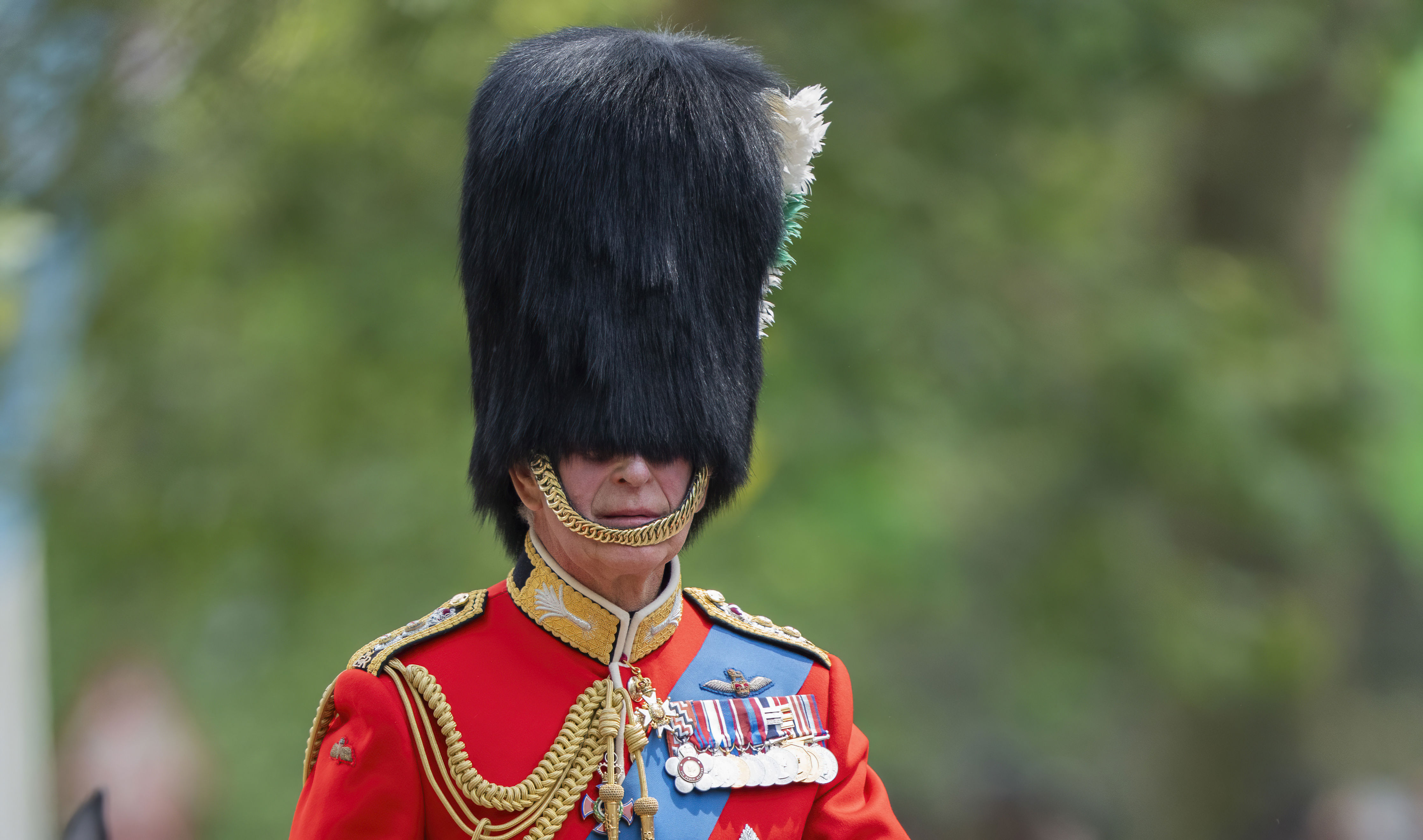 <p>King Charles III -- looking an awful lot like his late father, Prince Philip -- rode down The Mall in London on horseback during his <a href="https://www.wonderwall.com/celebrity/royals/trooping-the-colour-2023-king-charles-iii-celebrates-the-first-of-his-reign-752078.gallery">Trooping the Colour</a> birthday parade on June 17, 2023.</p>