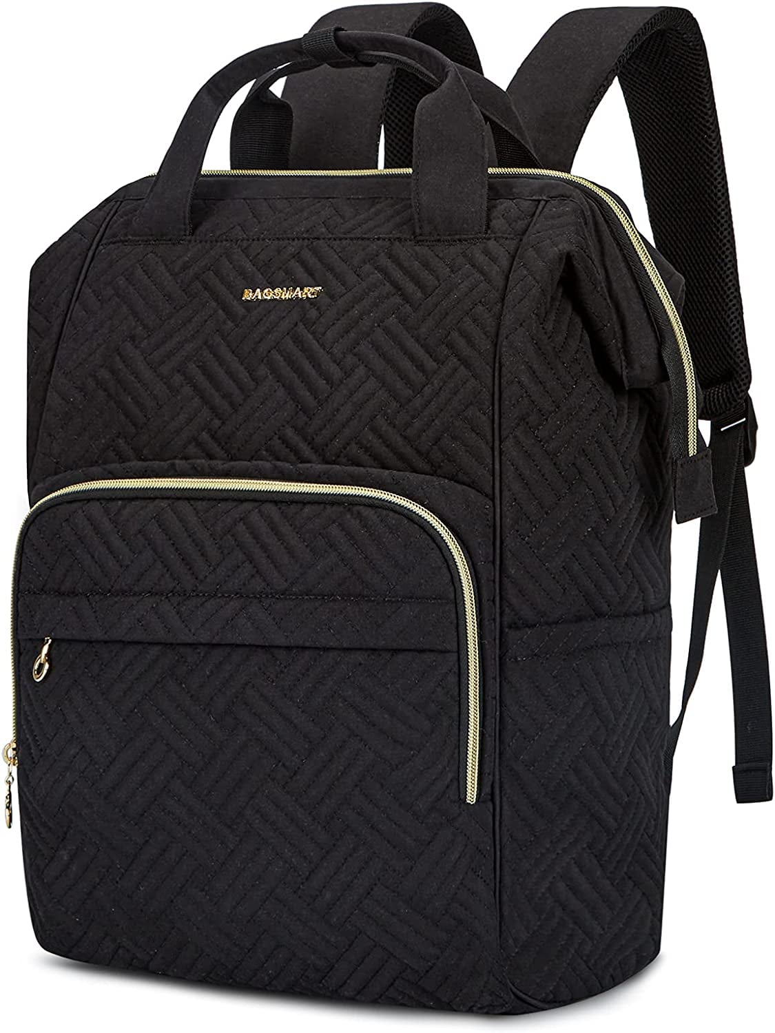 <p><a href="https://www.amazon.com/BAGSMART-Backpack-Stylish-Resistant-Business/dp/B093WTFJHL">BUY NOW</a></p><p>$28</p><p><a href="https://www.amazon.com/BAGSMART-Backpack-Stylish-Resistant-Business/dp/B093WTFJHL" class="ga-track"><strong>BAGSMART Laptop Backpack </strong></a> ($28, originally $40) </p><p>"If you're someone who travels for work, you should also think about purchasing a do-it-all personal item bag, one that can carry your essentials along with your laptop at changers," says Mansel. She loves the <a href="https://www.loandsons.com/products/rowledge-nylon-black-gold-grey" class="ga-track">Lo & Sons Rowledge Backpack</a> ($326, originally $465) and the <a href="https://www.cuyana.com/bags/small-easy-tote/10010070.html?dwvar_10010070_color=cappuccino" class="ga-track">Cuyana Zip-Top Tote</a> ($228), though this one's highly rated on Amazon, with a spacious interior and a stylish stitched exterior.</p>