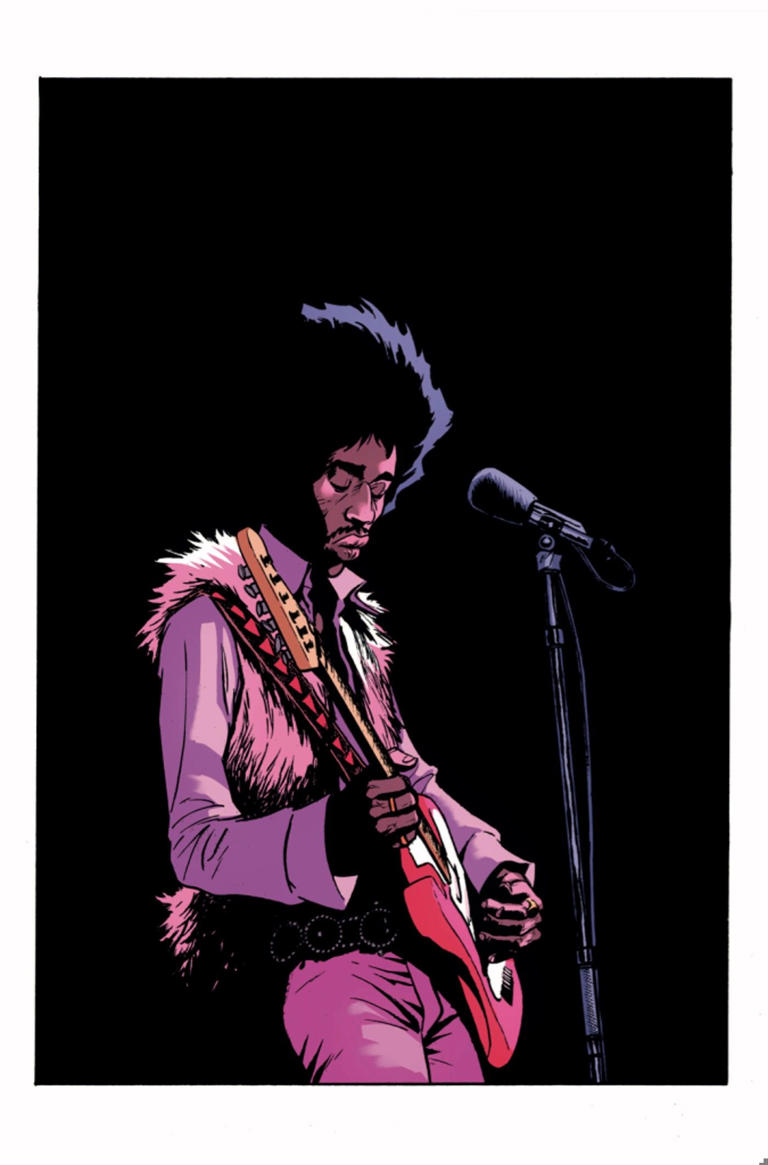 Jimi Hendrix is an Immortal Time Traveler in Titan Comics' Purple Haze OGN