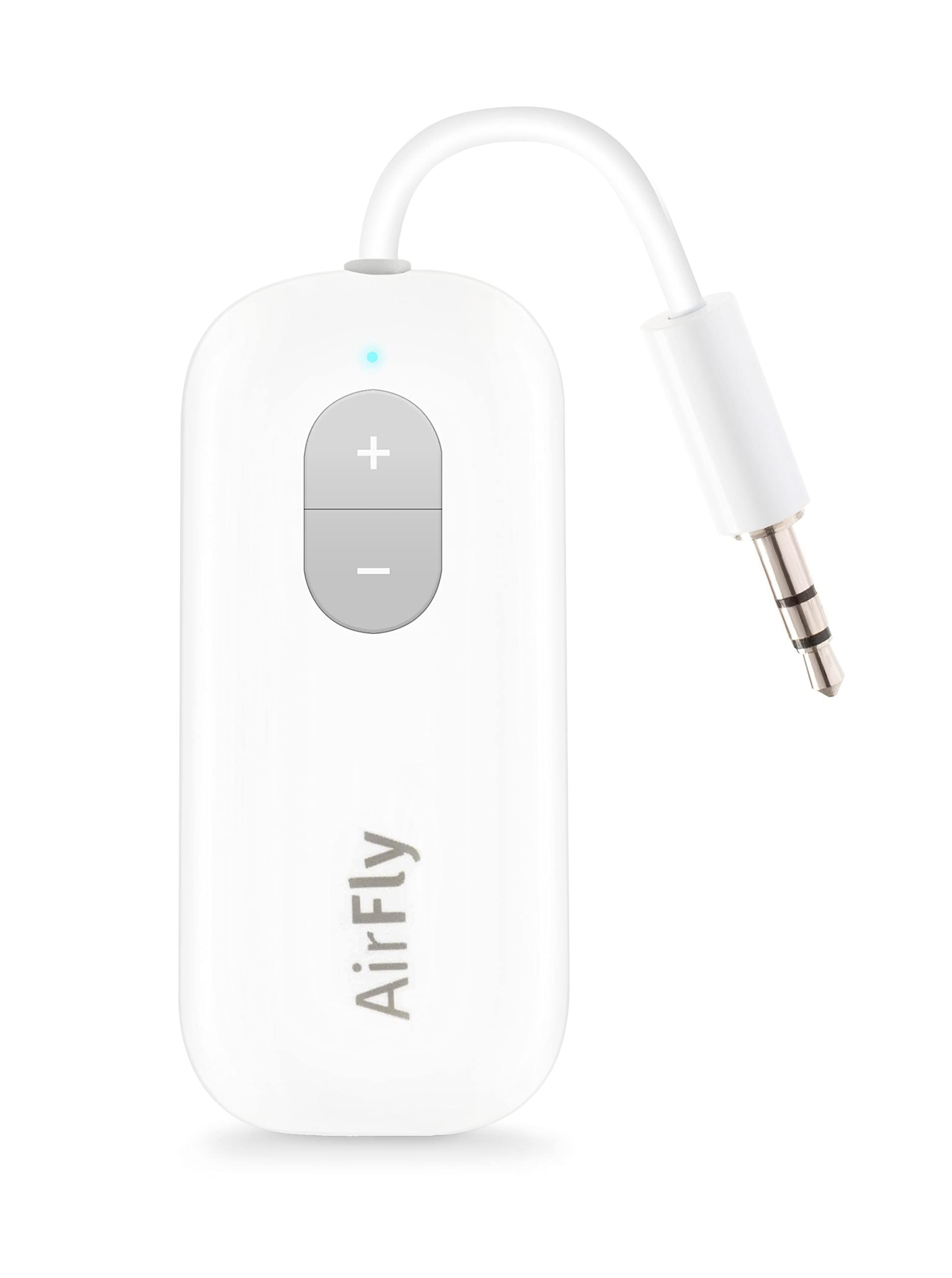 <p><strong>$34.99</strong></p><p>Airpods and an outdated audio jack, no problem. This practical gadget plugs into the airplane jack and connects to your headphones for a seamless plane ride that involves no pausing and unplugging while your seat partner performs gymnastic-like stunts to get to the aisle for a bathroom break. <em>—Rachel Silva</em></p>