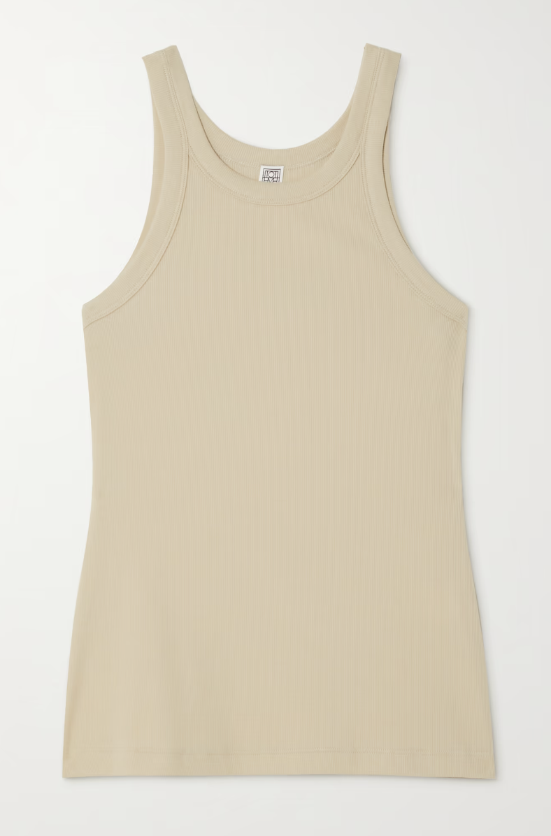 <p><strong>$105.00</strong></p><p>Toteme’s organic cotton tank tops are a layering essential. A good tank is kind of like the jute rug of an outfit. These are easy to fold into a compact little nugget and don’t wrinkle easily. Crucially, they look as good under a blazer or jacket as they do on their own. I pack them in every color and mix and match them with jeans, trousers, and shorts. <em>—S.S.</em></p>
