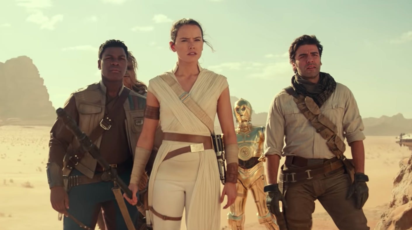 <p>Additional future "Star Wars" movies will <a href="https://nerdist.com/article/three-new-star-wars-movies-announced-including-daisy-ridley-return-as-rey/#:~:text=Rey%20Will%20Return%20in%20Sharmeen,of%20Daisy%20Ridley%20as%20Rey.">be directed by James Mangold ("Logan") and Dave Filoni</a>.</p>