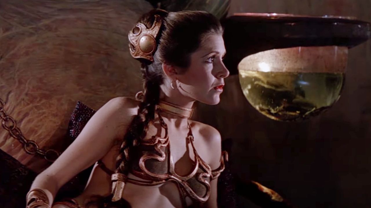 <p>                     For better or worse, Princess Leia’s bikini from <em>Return of the Jedi</em> has become one of the most iconic costumes from the franchise, but Fisher originally thought it was some kind of joke. When speaking with <a href="https://www.npr.org/transcripts/503580112">NPR’s <em>Fresh Air</em></a>, the actress revealed that when she first saw the concept art, she thought everyone was kidding.                    </p>