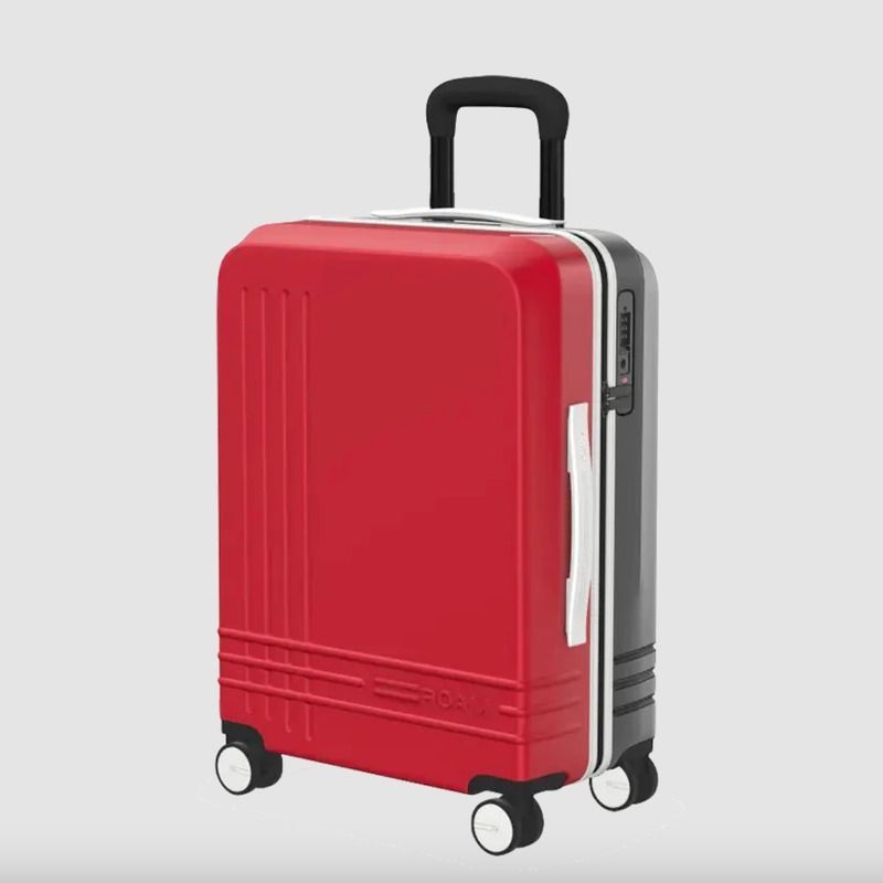 <p><strong>$575.00</strong></p><p>Ever stand at baggage claim and wonder which black spinner suitcase belongs to you? Stop wondering with Roam. Roam's customizable hard-sided carry-ons let you choose from several colors for the front, back, lining, trim, and even the zipper. We love the black/red combo, but there are grays, greens, silvers, pinks, tans, and more to choose from.</p><p>There are several sizes of Road spinners as well, but we like the <strong>Large Carry-On</strong>. Lightweight and spacious, its antimicrobial fabric lining is made out of 100% recycled materials.</p>