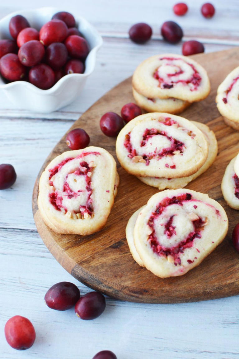 Cranberry Pinwheel Cookies Recipe