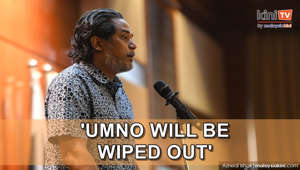 Former Umno leader Khairy Jamaluddin expects the party to be wiped out in the upcoming six state elections.He said this in response to a sarcastic invitation by Umno president Ahmad Zahid Hamidi and secretary-general Asyraf Wajdi Dusuki for former party members to attend the Umno general assembly this week.Zahid had previously said that those who “miss the party” can be present at the Umno AGM as observers, unlike in past years where they would have been a part of the official delegates.Asyraf, meanwhile, quipped that former members are welcome to attend to “renew their Umno sampin (traditional Malay attire).”