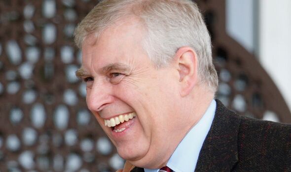 prince andrew laughs as he gets stuck behind an 'oblivious' dog walker