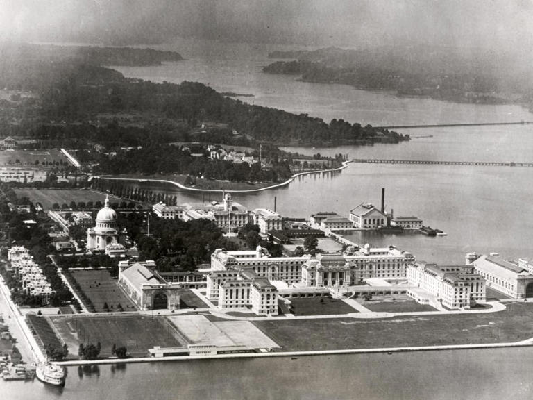 Annapolis' culture has always been tied to its maritime history. The United States Naval Academy, pictured above in 1925, is one of the city's defining nautical features.