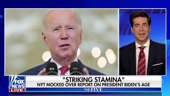 'The Five' co-hosts discuss a New York Times article arguing President Biden has a 'striking stamina' despite his age and reports his staff schedules his public appearances between noon and 4 p.m.