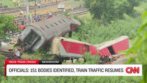 Rail service resumes after train crash in India