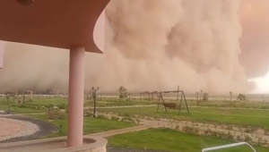 Giant Sandstorm Sweeping Over Egypt