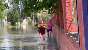 Kherson Residents Rescue Animals Following Destruction of Kakhovka Dam