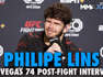 UFC on ESPN 45: Philipe Lins post-fight interview