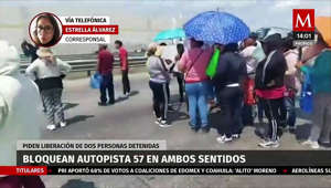 Un grupo de pobladores realizaron el bloqueo parcial de la autopista 57 en ambos sentidos, a la altura del kilómetro 180 en la comunidad de La Palma, municipio de Pedro Escobedo, Querétaro.