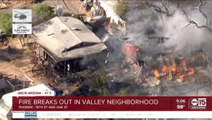 Fire breaks out in Valley neighborhood