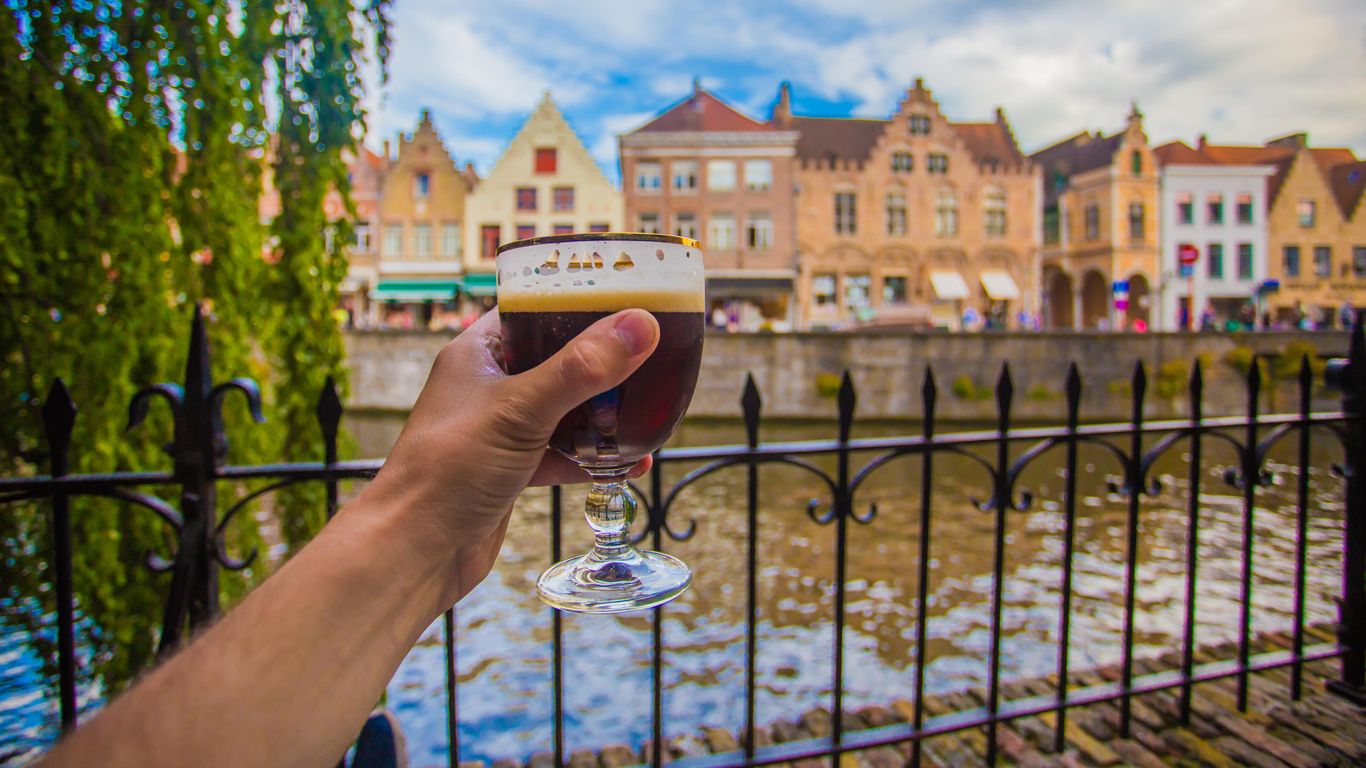 Bruges will probably never be considered the "best" place to drink beer in Belgium, but it offers an unrivaled opportunity to quaff quality Belgian suds while being surrounded by one of Europe's most beguiling cityscapes. See the sights of the city before spending an afternoon sipping Belgian ales by a canal or paying a visit to the De Halve Maan brewery for an entertaining and thirst-quenching tour.