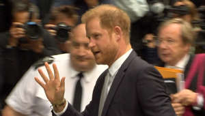 Prince Harry arrives at High Court again