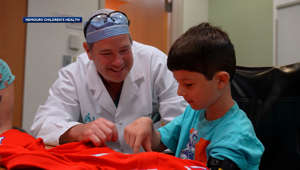 Doctor arranges big surprise for patient who had Patriots jersey cut off during medical emergency
