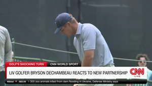 LIV golfer Bryson DeChambeau reacts to new partnership