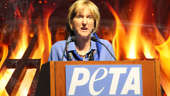 PETA president discusses her grizzly post-mortem plans for her will that she announced Monday.