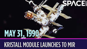 OTD in Space – May 31: Kristall Module Launches to Mir Space Station