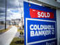 A sold sign on a home in Ontario. The Bank of Canada's latest rate increase may put downward pressure on home prices.