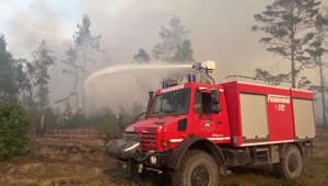 Waldbrand-Lage bei Jüterbog - schwierige Ursachen-Ermittlung