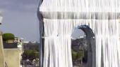 Arc de Triomphe gets wrapped in fabric as late artist Christo's vision realized