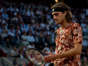 Stefanos Tsitsipas of Greece during a men's singles quarterfinal match against Carlos Alcaraz of Spain during the French Open at Roland Garros June 6, 2023, in Paris. Andy Cheung/Getty Images