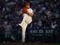 Angels pitcher Jaime Barría throws during the second inning against the Chicago Cubs at Angel Stadium on Wednesday. ((Ashley Landis / Associated Press))